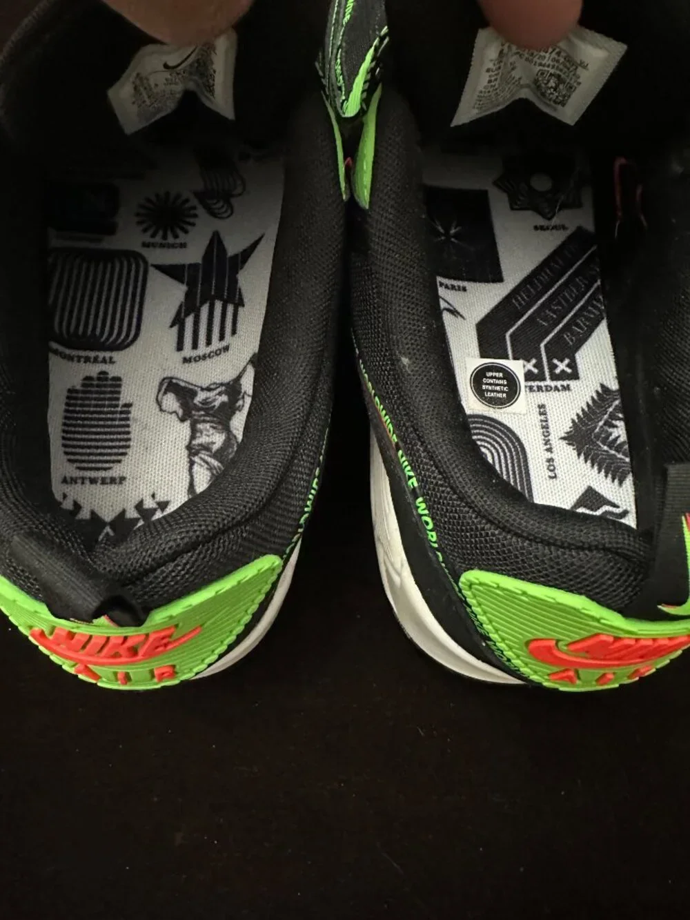 Nike Air Max 90 Worldwide Pack Black Sneakers Size 8.5